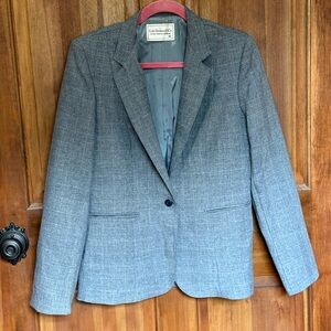 Levi's Vintage VTG Gray, White, Burgundy Women's Blazer Apparel 12 Excellent